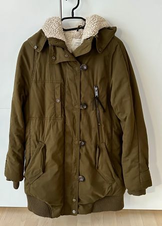 Winterjacke von Zara Basic, Grösse L, Olivgrün