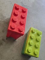 2x Lego Aufbewahrungsbox, rot/grün, Steinebox, Top Zustand!