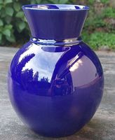 Wunderschöne blaue Vase von Scheurich, Germany