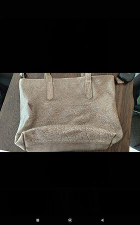 Rowdy Ledertasche beige gebraucht mit Gebrauchsspuren