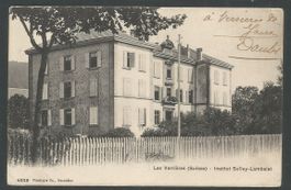 Carte P de 1909 ( Les Verrières / Institut Sulley-Lambelet )