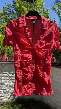 Süsse rote Bluse MNG Gr. L