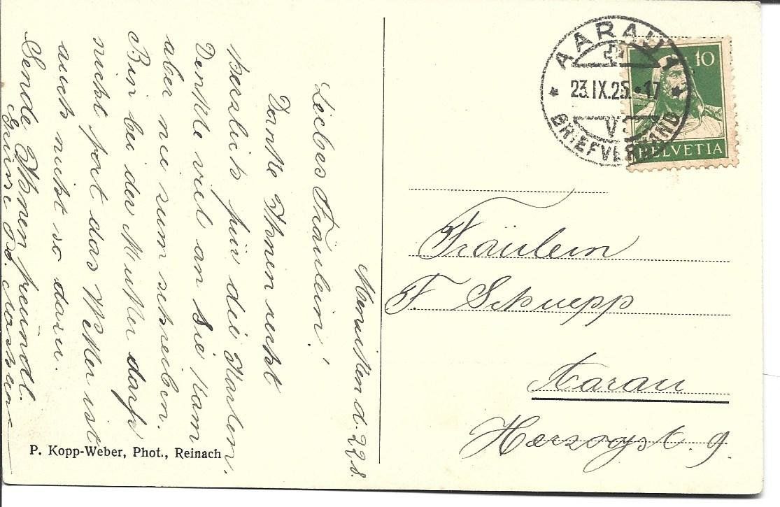 Cartoline postali: AK  Menzikon  AG – Usato da Appenzell venduto da mai25 1