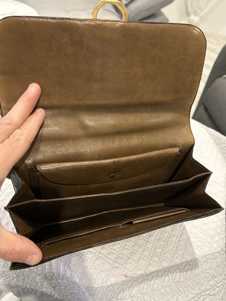 Hermès Taschen für Damen: Sac Hermès ring crocodile brun vintage  – Gebraucht aus Villars-sûr-glane von  5