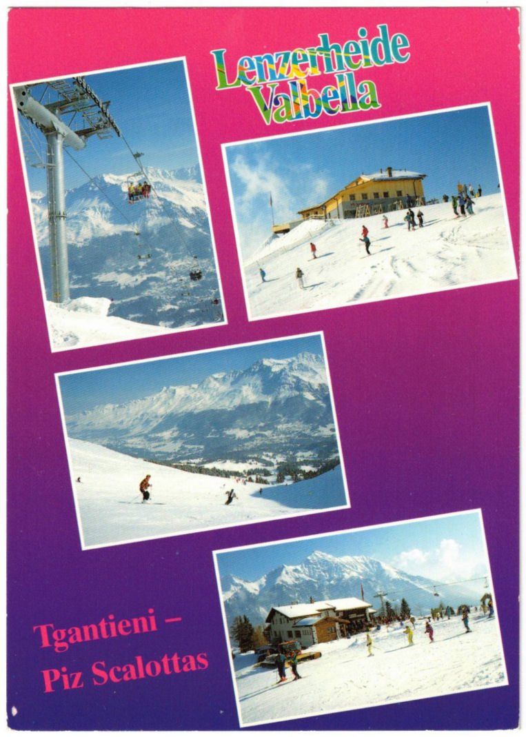 Cartoline postali: Lenzerheide - 4 Bild AK – Usato da Binningen venduto da Mountainrider
