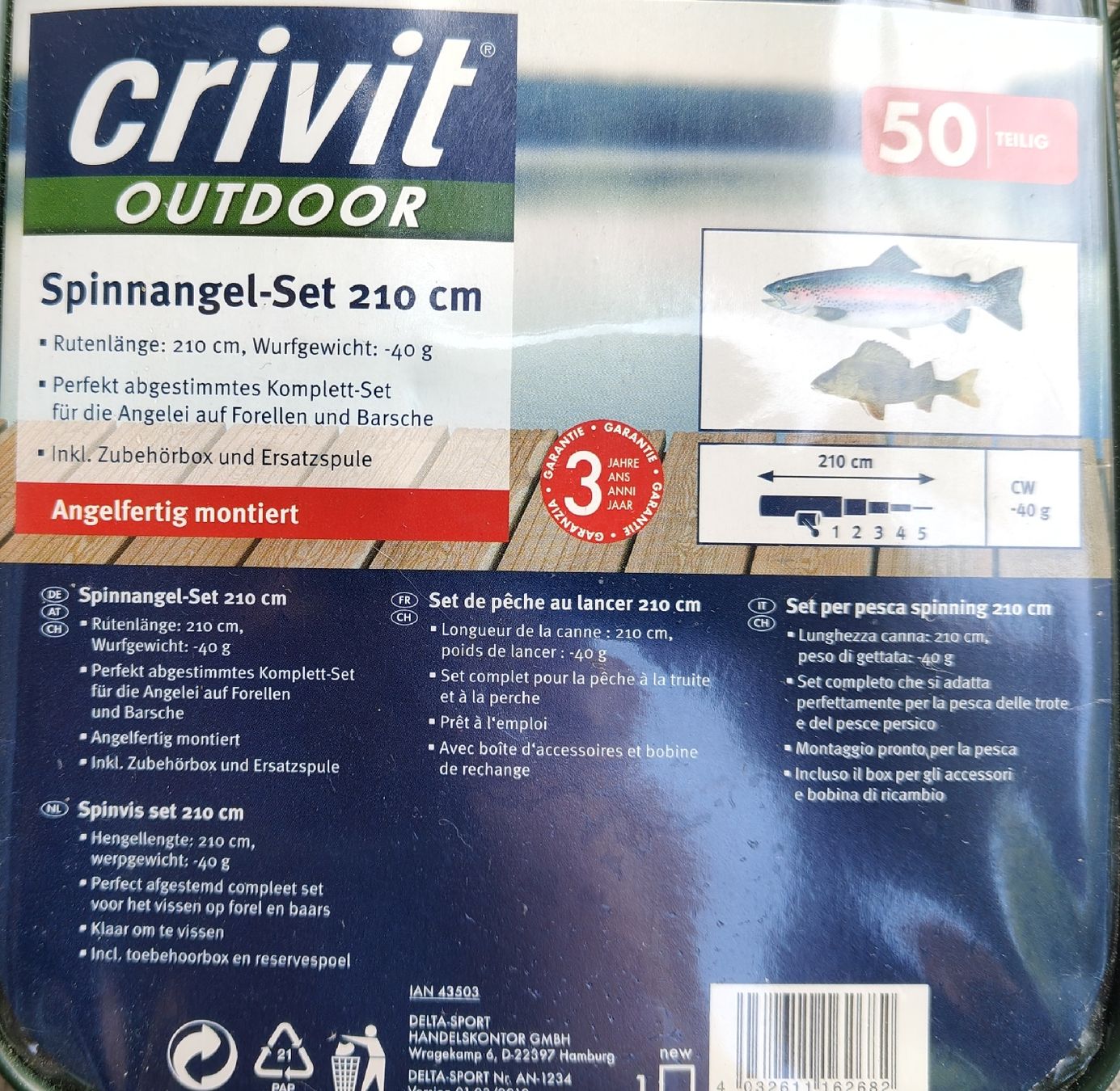Canne da pesca: Crivit Spinnangel-Set  neu – Nuovo (secondo la descrizione) da Holziken venduto da Housi.h 5