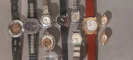 Lot Z,10montres vint Aquastar Genève,MYR,FERO,SWISS EMPEROR