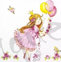 Serviette cute princess (1619) 2Stk.