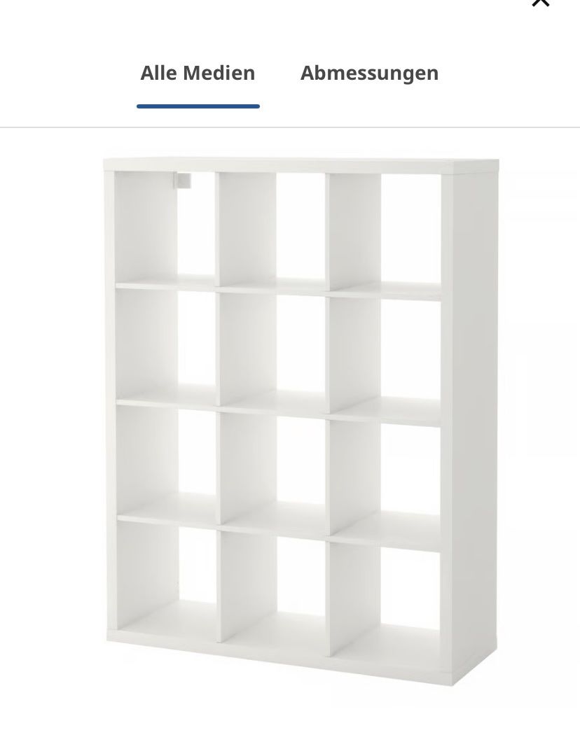 Ikea Scaffali: Kallax Regal 3x4 weiss – Usato da Zürich venduto da migi18 1
