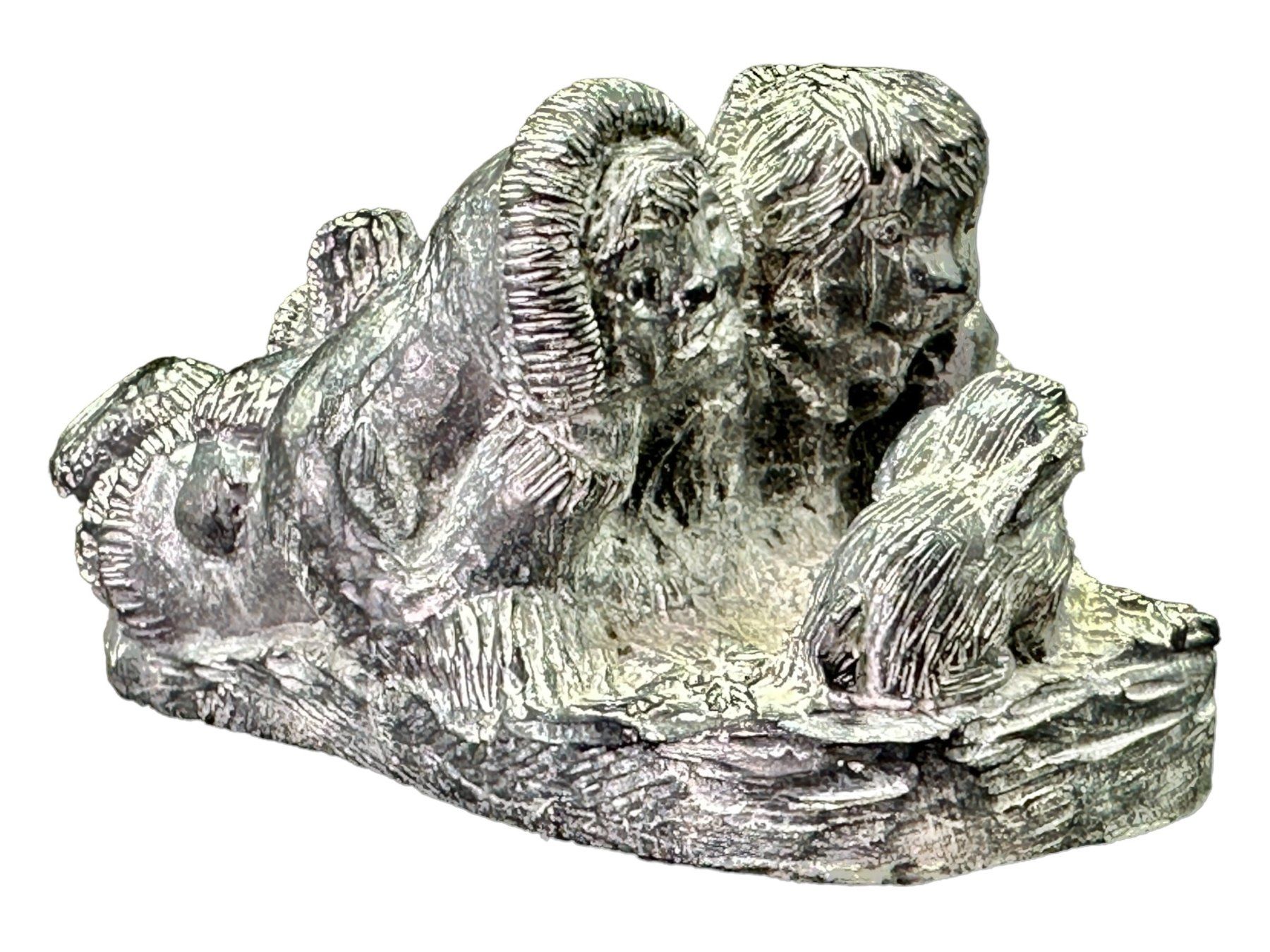 Sculture & Statue: WOLF sculpture inuite originale en stéatite. Canada – Usato da Morges venduto da magicle 2
