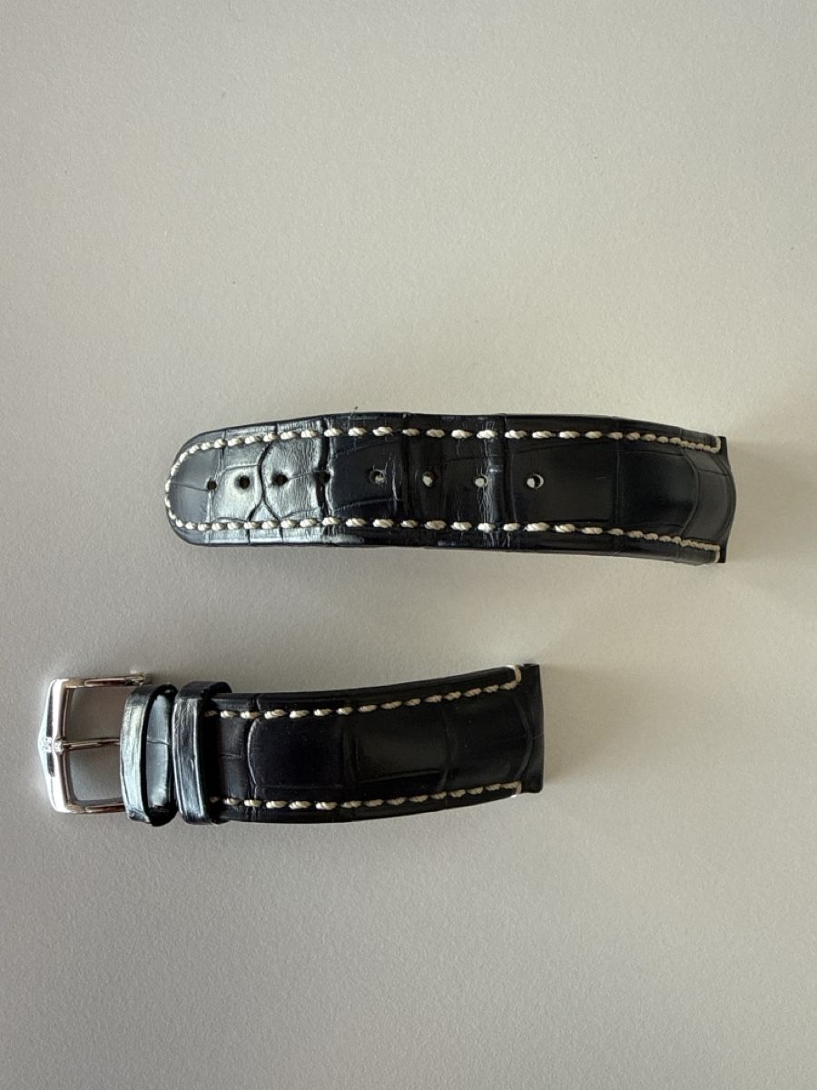 Bracciali & Braccialetti: Blue Alligator Leather Watch Strap 21mm - Stylish! – Usato da Zürich venduto da nad_s27g