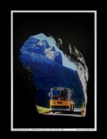 Göscheneralp Göschenen Postauto Saurer RH Foto Ausdruck A4