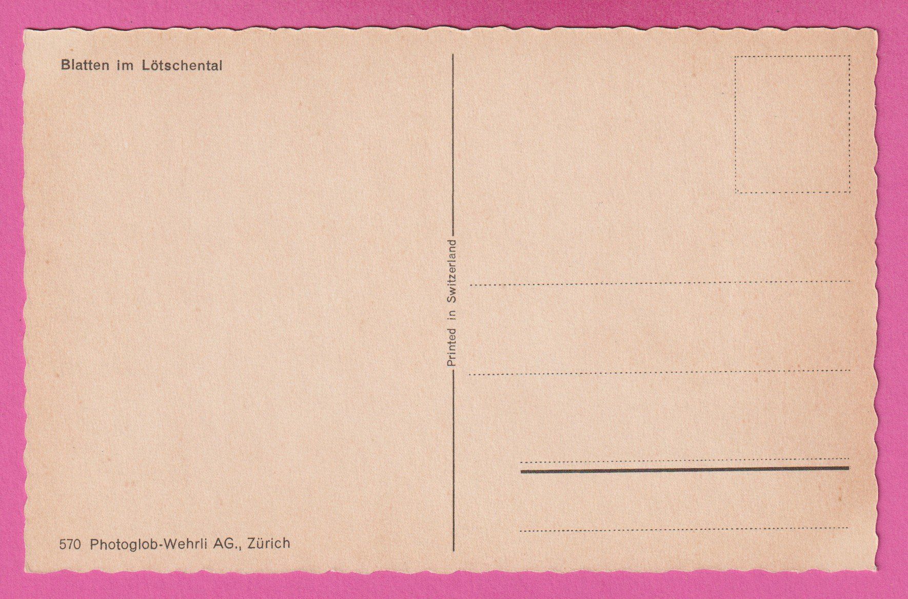 Cartoline postali: Blatten im Lötschental – Usato da Einsiedeln venduto da dillie 1