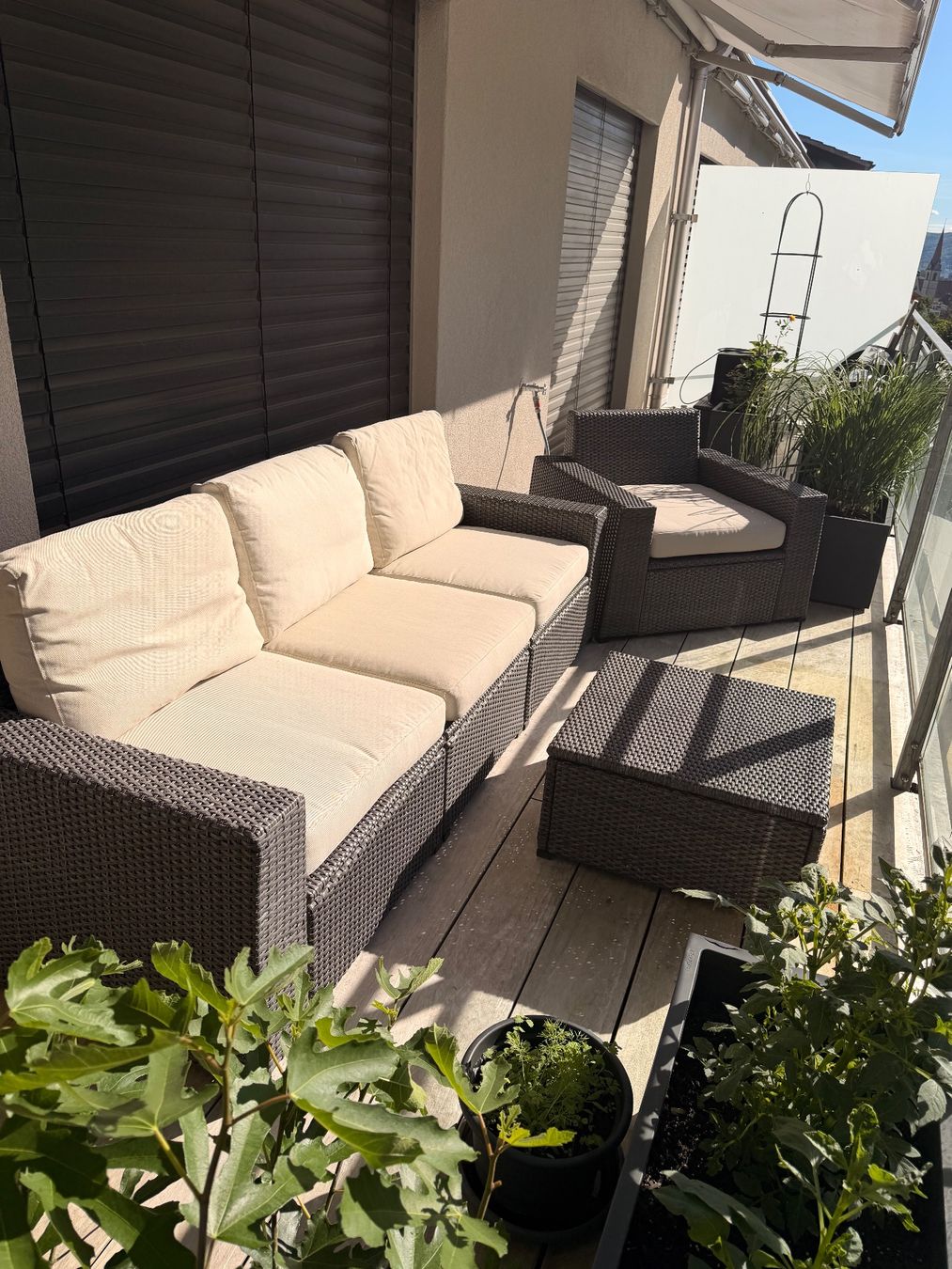 Ikea Sedie a sdraio: Garden Furniture Set – Usato da Basel venduto da dan_xvb9