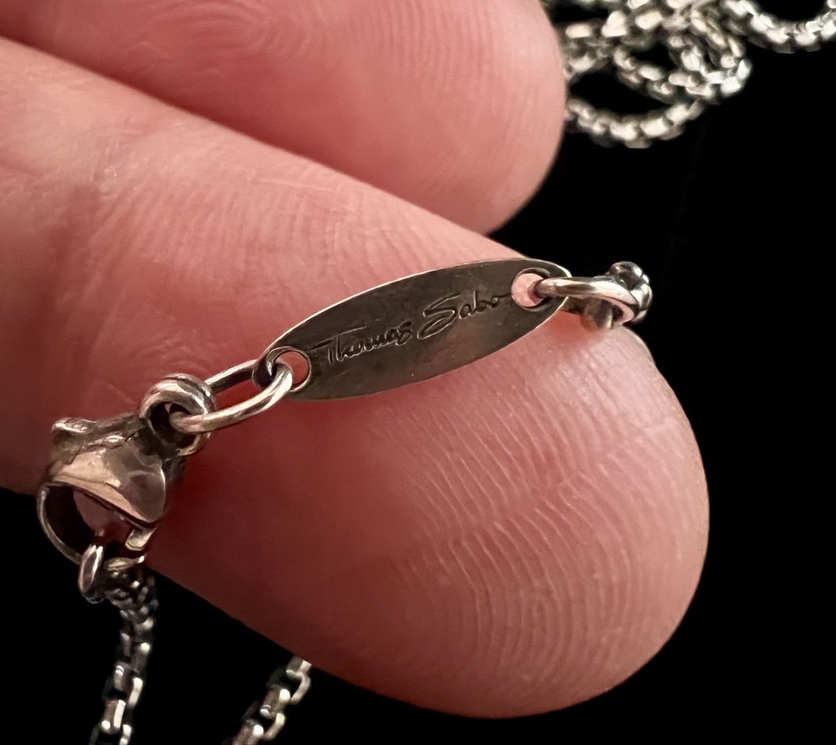 Thomas Sabo Catenine: Thomas Sabo Kette - Lilie mit Beads – Usato da Winterthur venduto da Concorde12 4