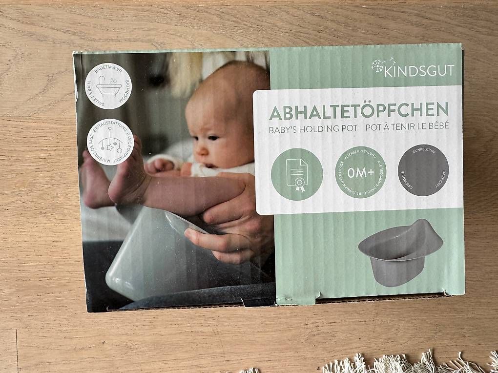 Pentole: NEU Abhalte-Töpfchen Kindsgut grau – Nuovo e nell'imballaggio originale da Meilen venduto da JuliaFantasma
