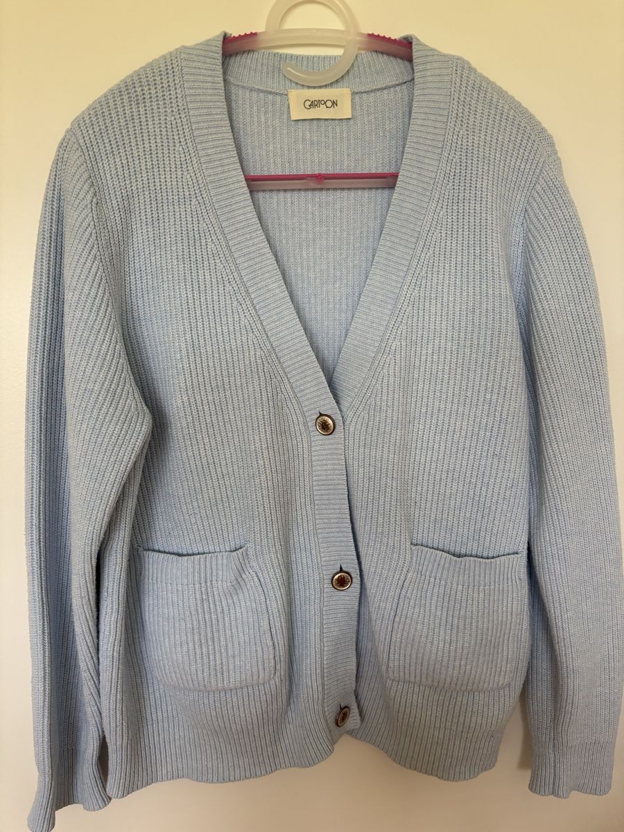 Vestes: Damen Cardigan hellblau Grösse L – D'occasion à Jona par ardnas04