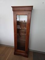 Antike wohl Nussbaum Mahagoni schmale Vitrine