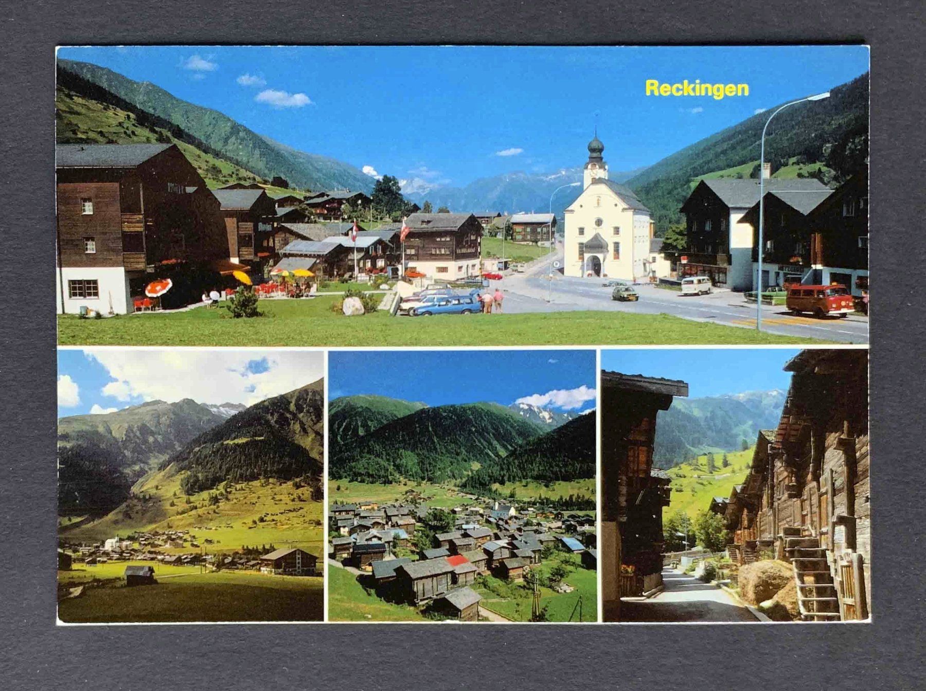 Cartoline postali: AK Reckingen im Goms – Usato da Goldau venduto da artelier1