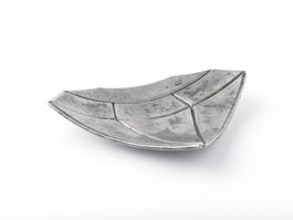 Schale aus Metall Diamant Form, von Hand geschmiedet, Deko