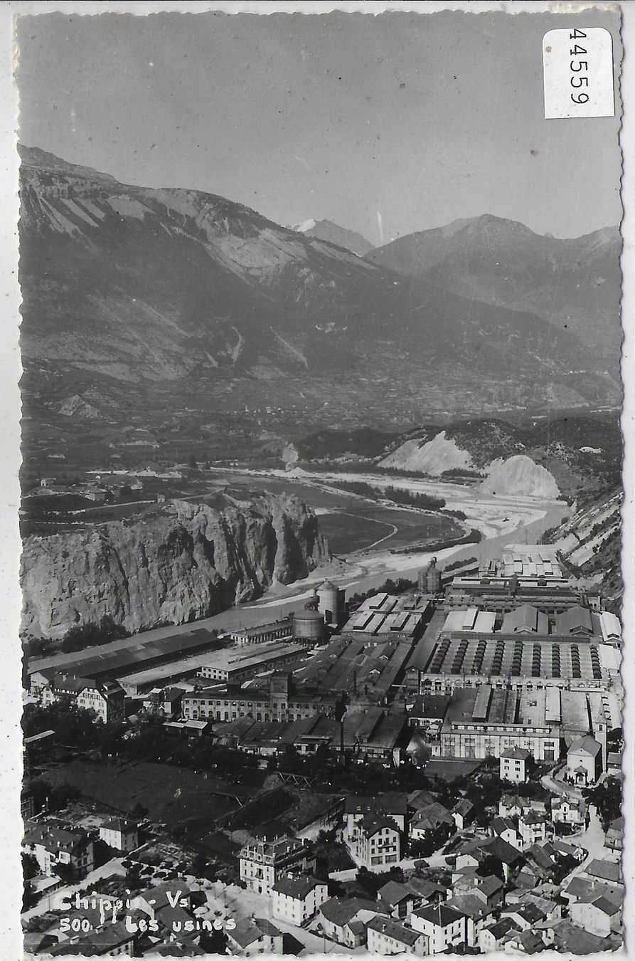 Cartoline postali: Chippis - Les usines – Usato da Ettingen venduto da Kartenplanet