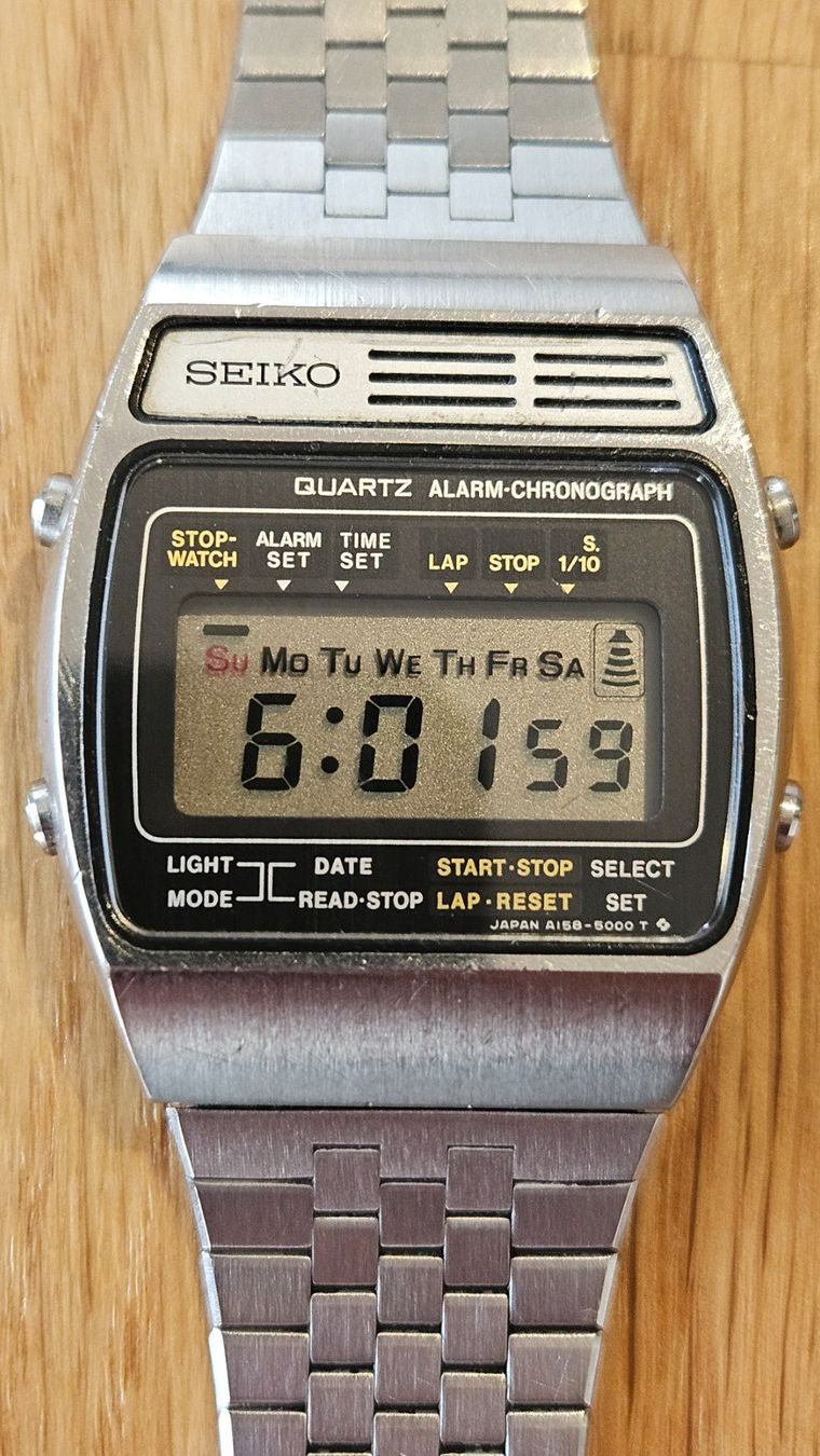 Seiko Orologi: SEIKO A 158-5000 Vintage Digital 1978 – Usato da Oberrohrdorf venduto da Mex01 1