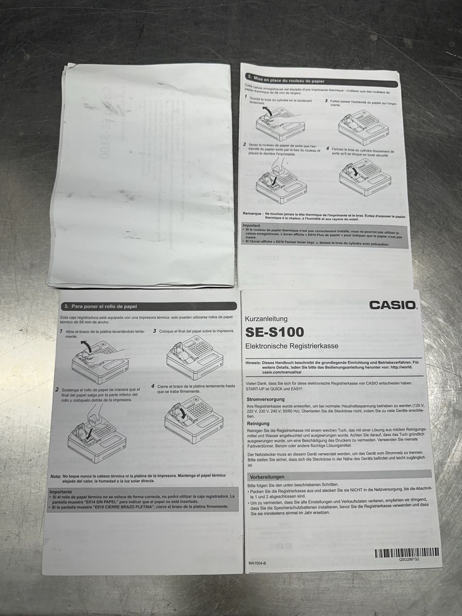 Casio Registratore di cassa: CASIO SE-S100 Electronic Cash Register – Usato da Schwende venduto da weesli 8