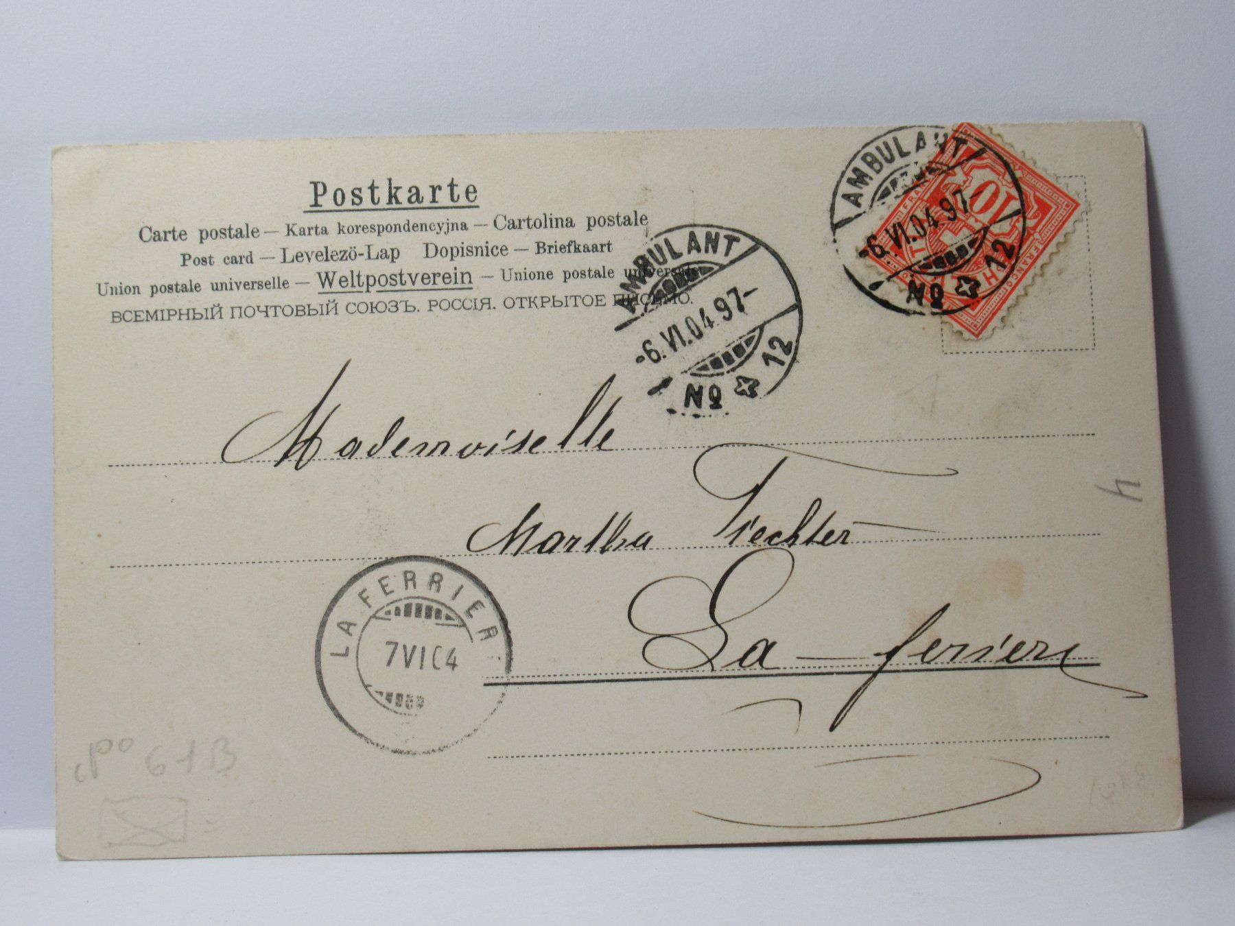 Cartoline postali: Stempel Laferrier 1904 – Usato da Grenchen venduto da Bluemchen1900 1