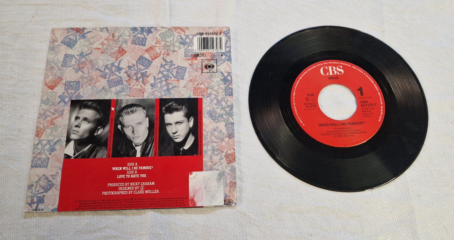 Schallplatten: Vinyl Single Bros – Gebraucht aus Bilten von Mic2022 1