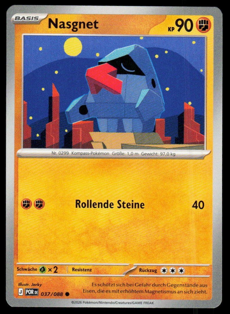 Pokémon Carte collezionabili: Pokemon Nasgnet 037/088 – Usato da Herisau venduto da Pokemon2025