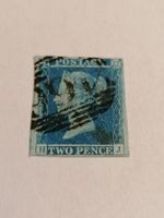 Two pence blue 1841, Platte 4 