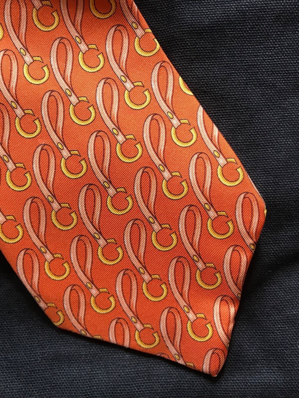 Gucci Cravatte: Cravate GUCCI, 100% soie, orange – Nuovo (secondo la descrizione) da Morges venduto da sandy069 1