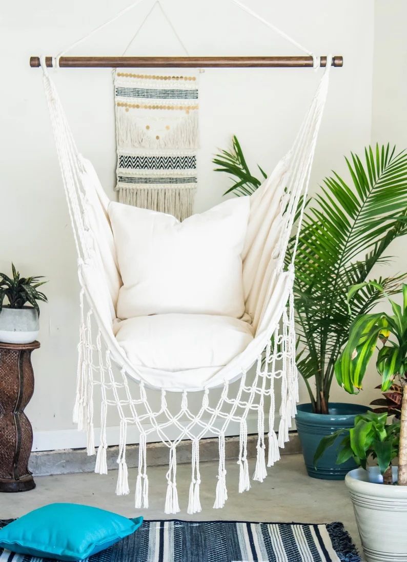 Poltrone pensili da giardino: Macrame Hängesessel – Nuovo (secondo la descrizione) da Baar venduto da wildocean