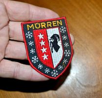 VINTAGE Badge MÜRREN nos ST. GALLER STICKEREI wappen