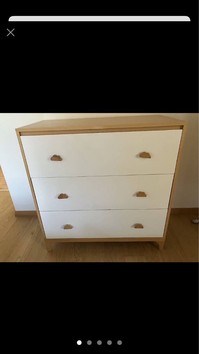 Cassettiere: Commode blanche et bois – Usato da St-Légier-Chiésaz venduto da 38y_fz72 1