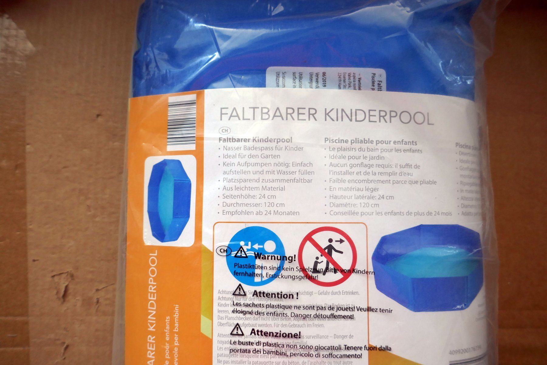 Piscines: Faltbarer Kinderpool - 120cm – D'occasion à Ehrendingen par Wolfmanjack 1