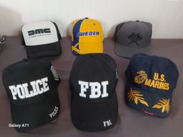 6 Kappen (Police, FBI, Marines, DMC....)