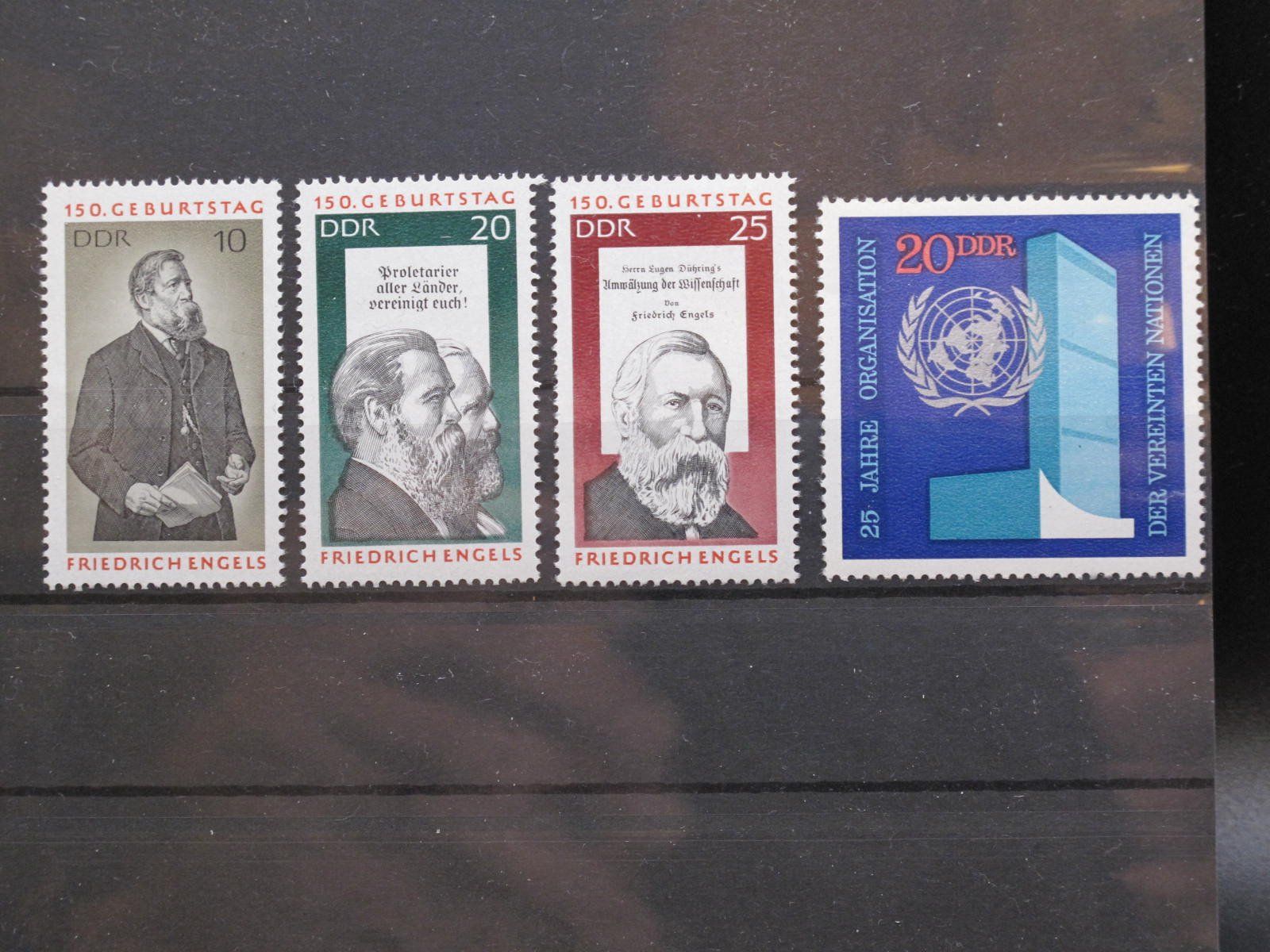Tutti i francobolli: DDR 1970 UNO & Engels Geburtstag ** – Usato da Wil SG venduto da fva01