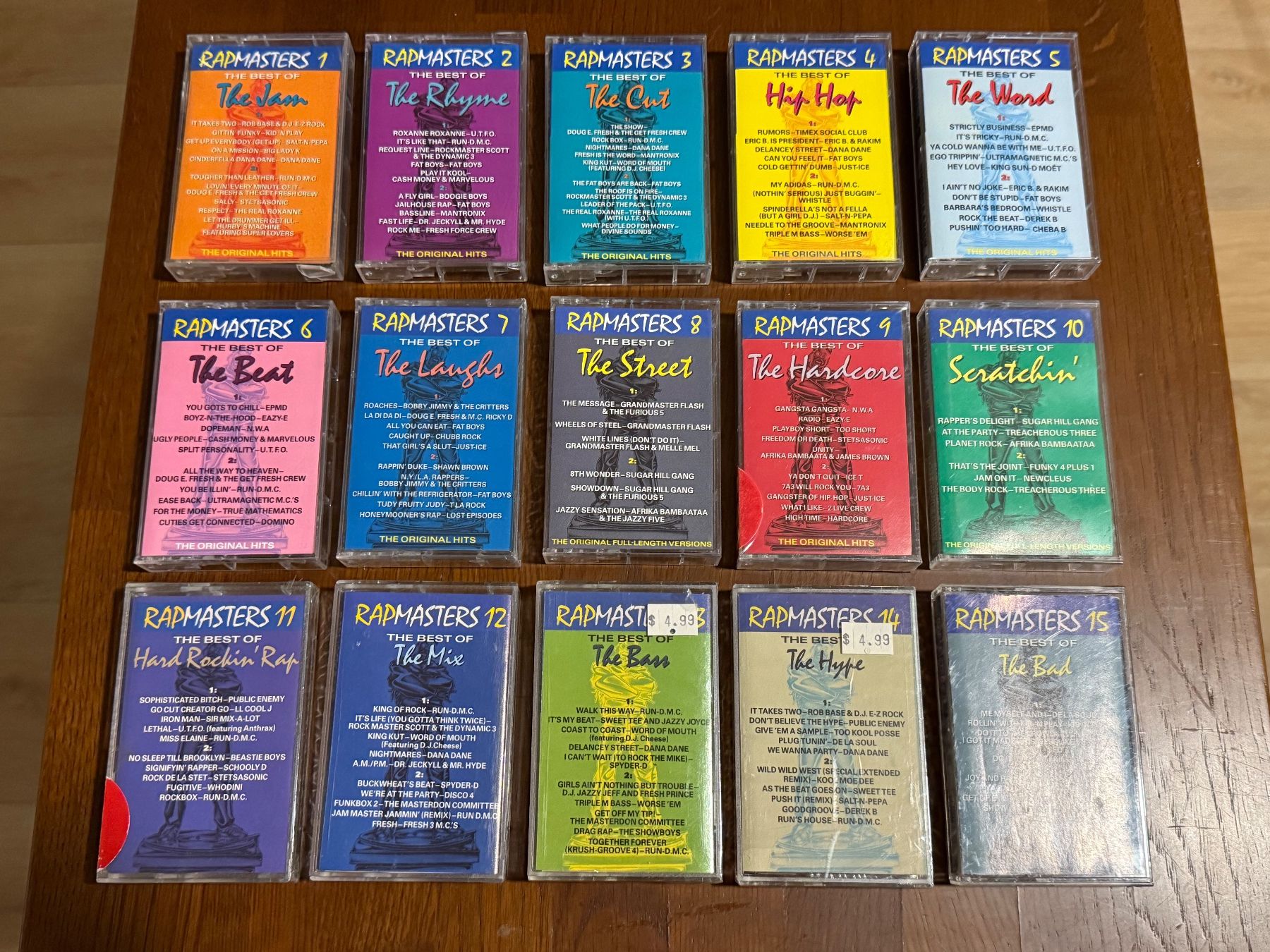 Cassettes audio: Rapmasters Complete collection Vol. 1-15 Cassette MC – D'occasion à Delémont par cpop