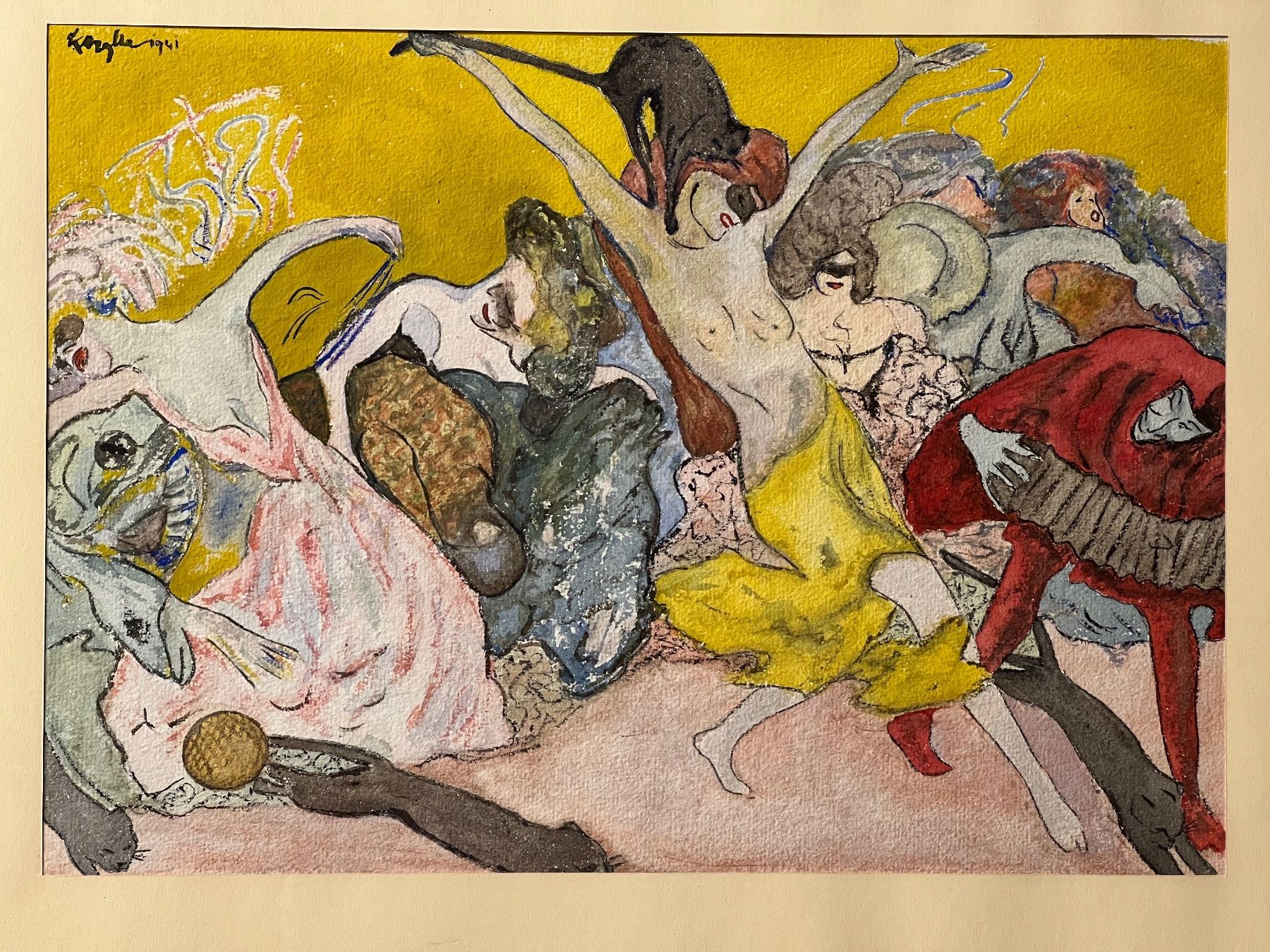 Dipinti: Münchener Illustration von 1941 – Usato da Basel venduto da pmART 5