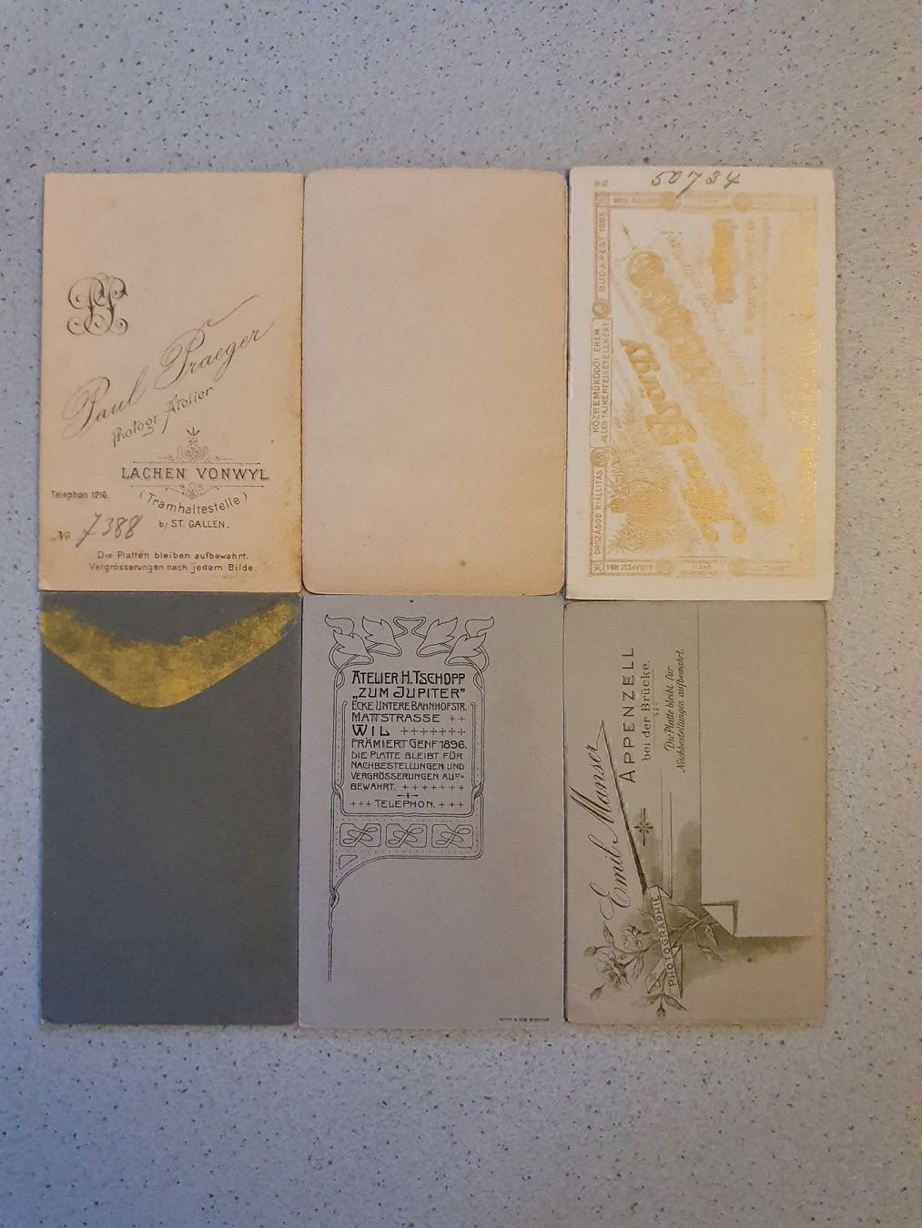 Foto & Immagini: 6 antike Kartonfotos / Männer – Usato da Glattfelden venduto da sessa123 1