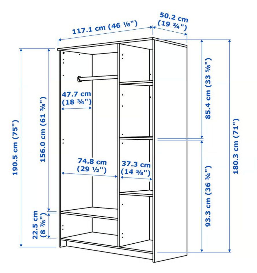 Ikea Schränke: IKEA Brimnes wardrobe, used, good condition – Gebraucht aus Meilen von ral_hh6y 1