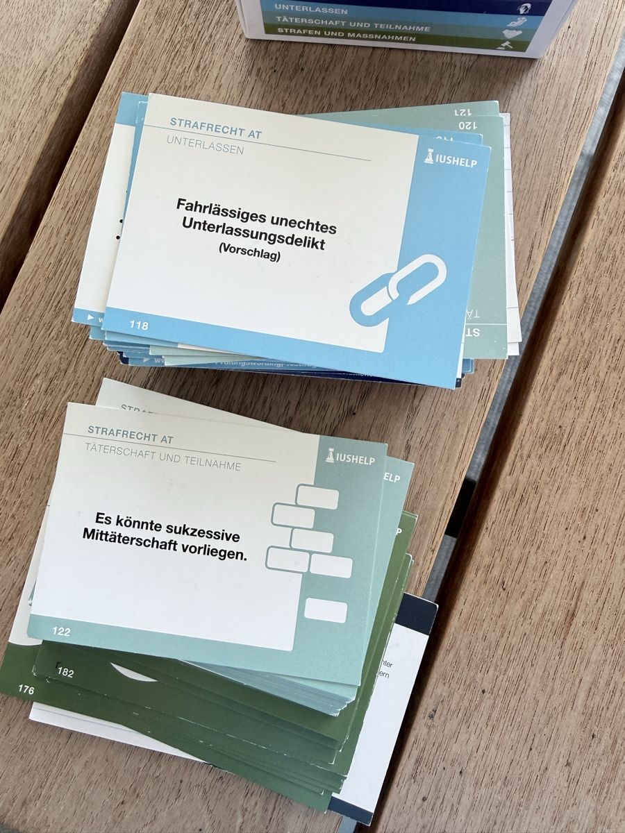 Libri: Karteikarten Strafrecht Jus Studium – Usato da Wermatswil venduto da FEDN 5