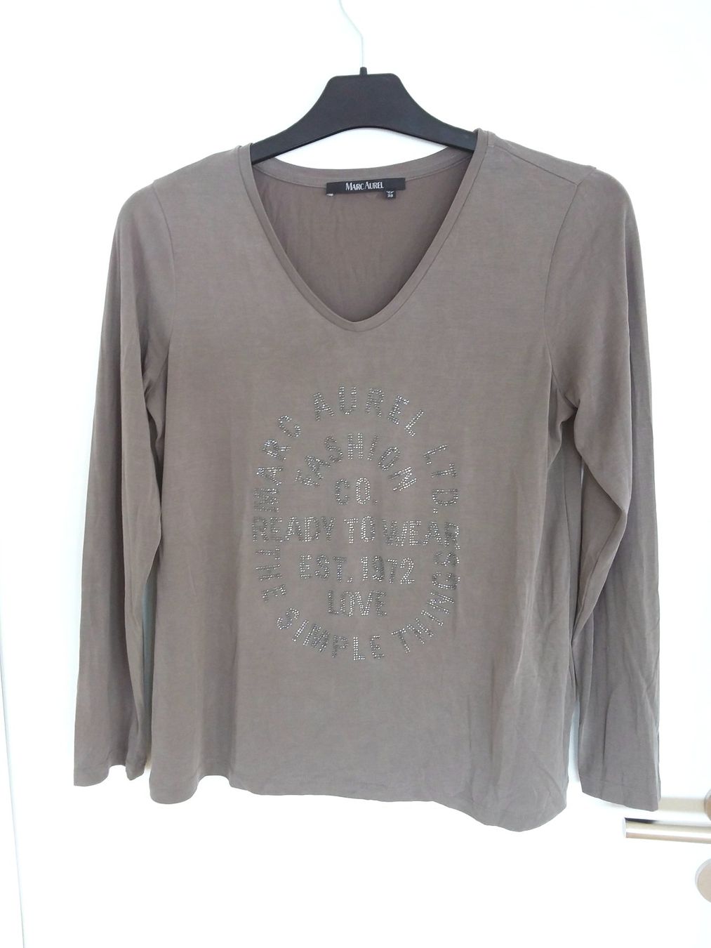 T-shirt: MARC AUREL Glitzer Shirt, Gr 38 – Usato da Immensee venduto da Btrutmann