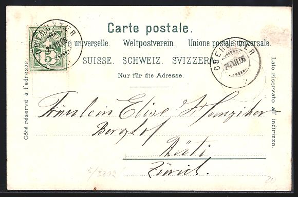 Cartes postales: AK Uster, Teilansicht mit Kirche, 1906 – D'occasion à Berlin par bartko-reher 1