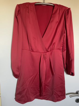 Robe Sandro Paris rouge T42 FR élégante neuve chic