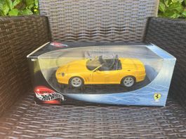 Hot Wheels 1:18 Ferrari 550 Barchetta Jaune Neuf Boite