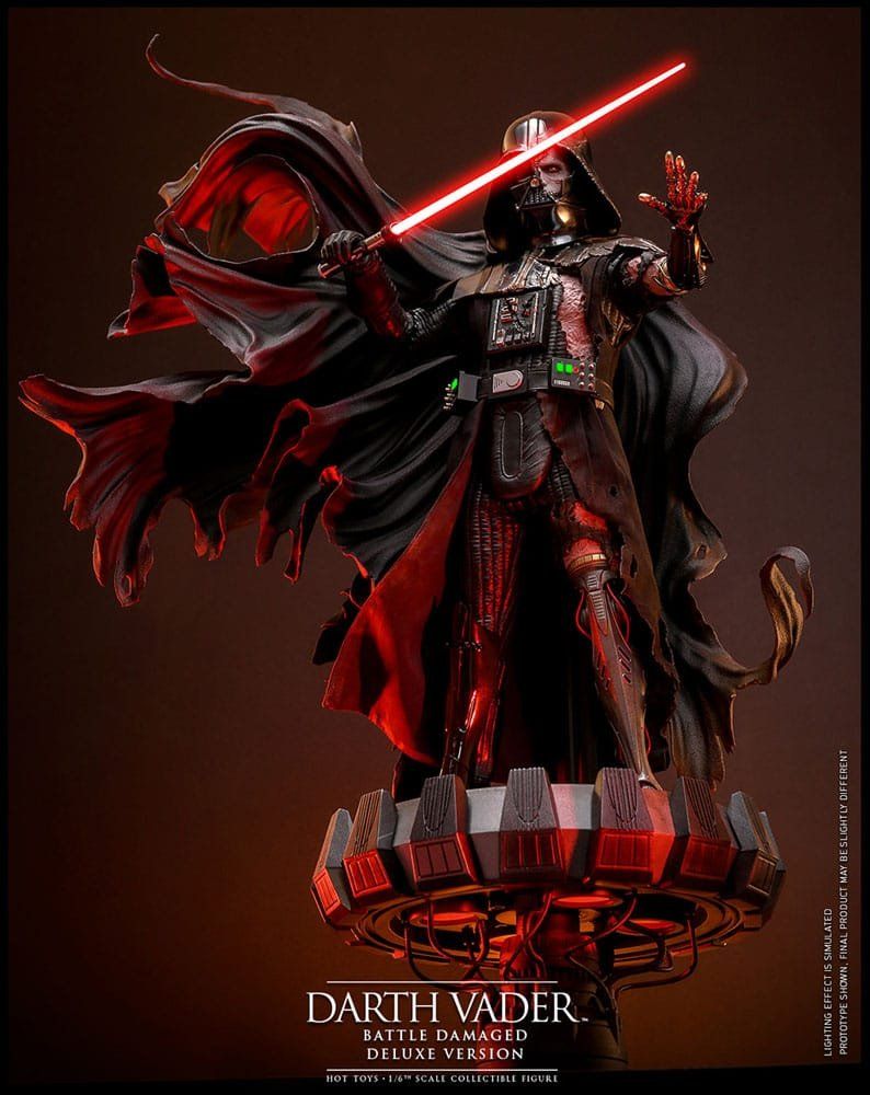 Hot Toys Statuette: Hot toys Darth Vader Battle Damanged Version – Nuovo e nell'imballaggio originale da Aarau Rohr venduto da tobinogio 3