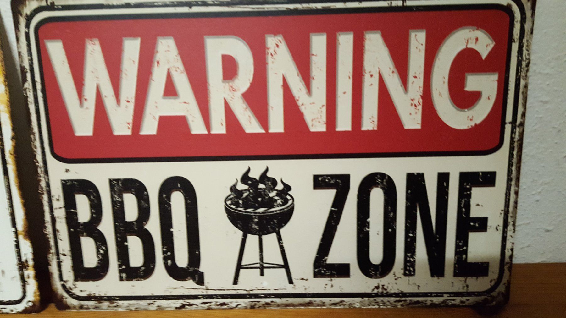 Insegne: 2 Metall Schilder "BBQ-Tim – Usato da Arlesheim venduto da shopradl 2