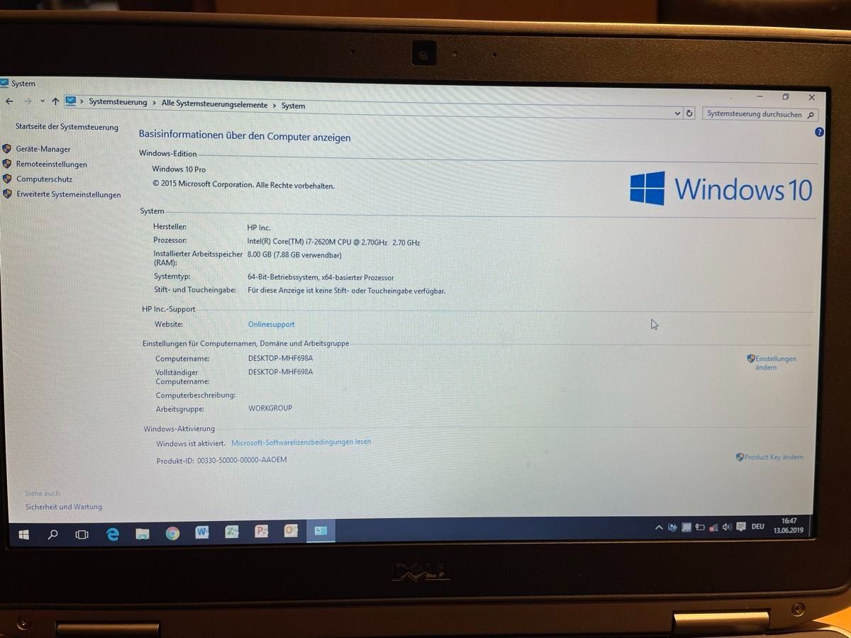 Dell Notebook: Laptop Dell i7-2670m SSD 256GB – Usato da Trüllikon venduto da jul_5ghv 2
